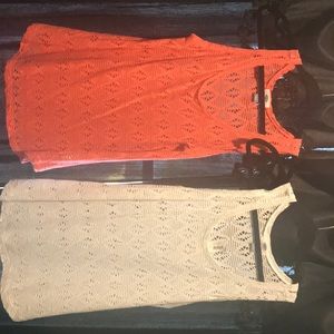 one BNWT; peach worn once; just not my style.